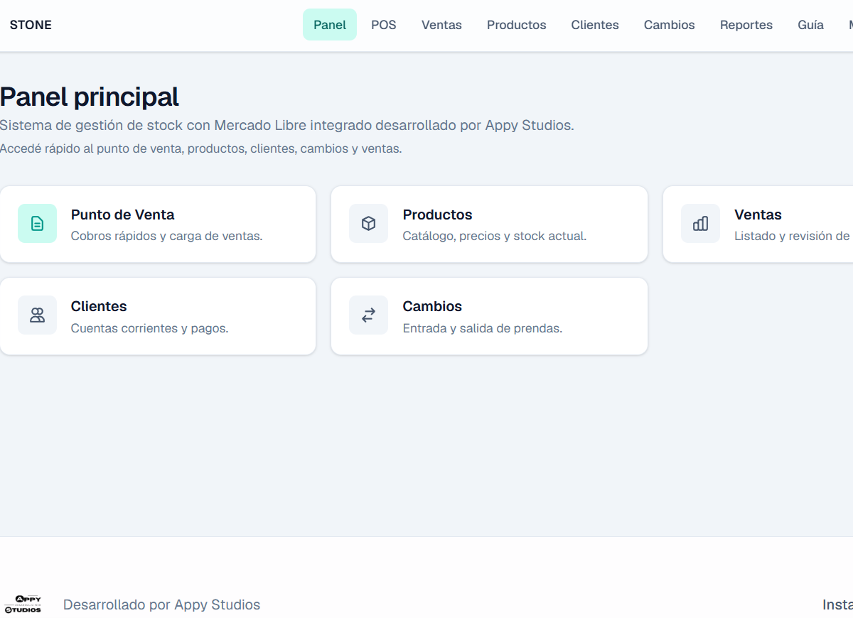Sistema Stone Stock y ML